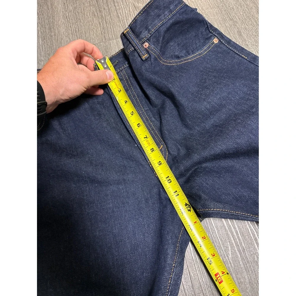 Levis 517 Bootcut Jeans Mens 36x30 Dark Indigo Rigid Denim Western Blue Pants